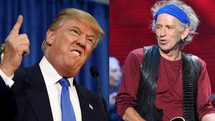 Rolling Stones üyesi Keith Richards, Donald Trumpa bıçak çekmiş