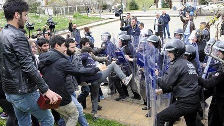 Kocaeli Üniversitesi’nde polis müdahalesi: 10 gözaltı