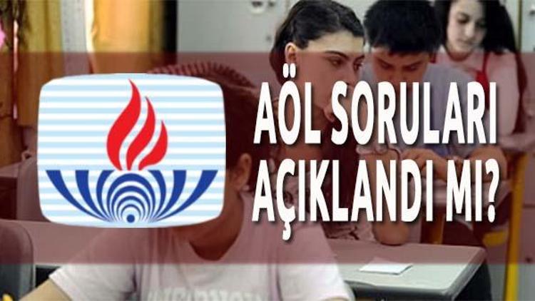 AÖL sınav soruları ve cevapları açıklandı mı MEB 2016 AÖL