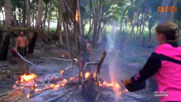 Survivor Ünlüler Adasında yangın çıktı