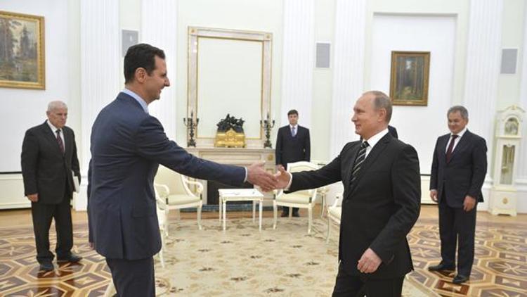 Rusya Devlet Başkanı Putinden Suriye Devlet Başkanı Esada Palmira tebriği