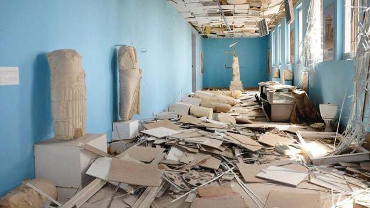 Palmira müzesinde yıkım şoku