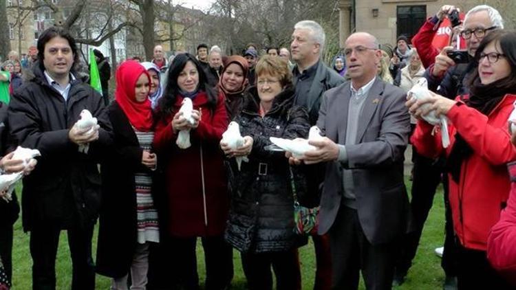 Teröre karşı barış güvercini