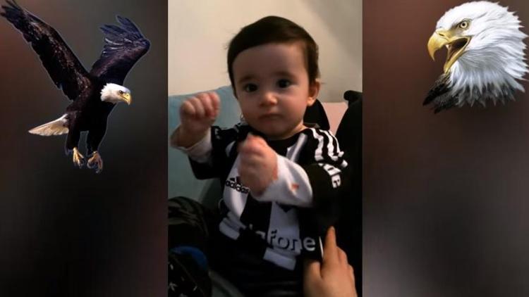 9 aylık bebeğin Beşiktaş aşkı