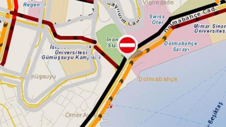 İşte Beşiktaş Bursaspor maçı için trafiğe kapalı yollar