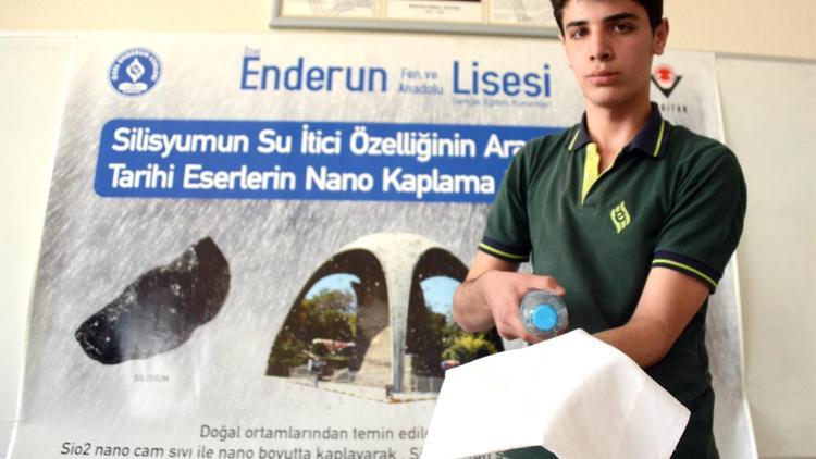 Lise öğrencisinden tarihi eserleri koruyan proje