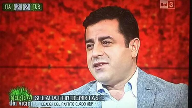 HDP lideri Demirtaş İtalyan Rai 3 televizyonuna konuştu