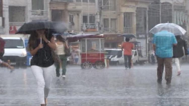 Meteoroloji saat verdi: Yağmur başladı