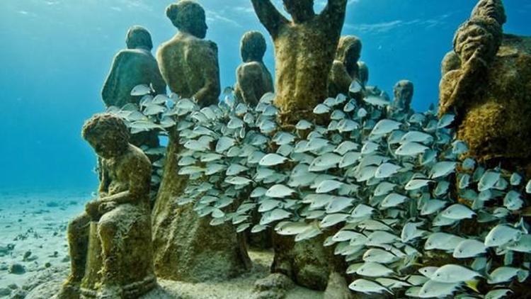 Sualtı heykelleri okyanuslardaki mercan resiflerini koruyabilir mi