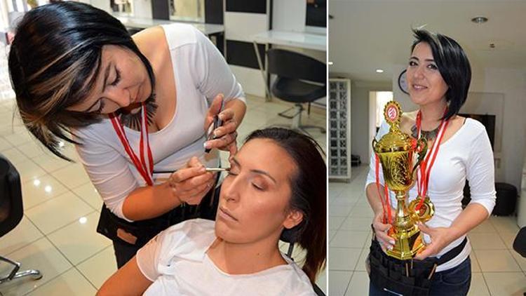 Türkiye makyaj şampiyonu Çanakkaleden çıktı