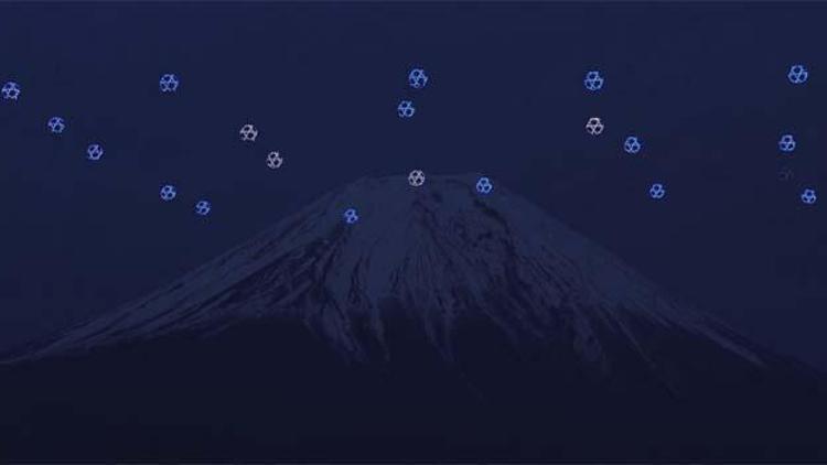 Fuji Dağı’nda sıradışı Drone balesi
