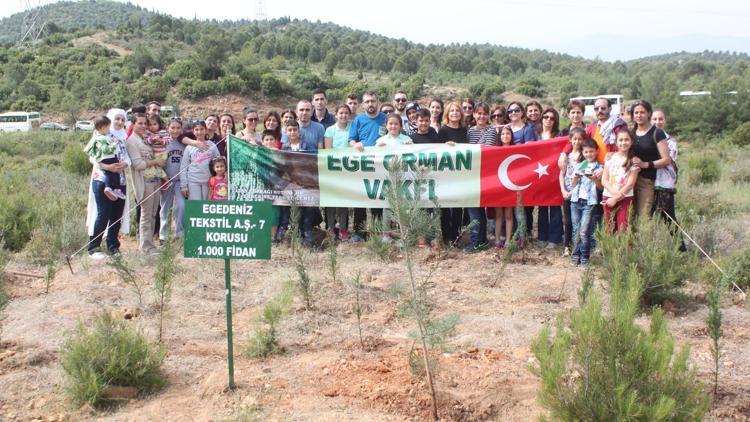 Egedeniz Tekstilden 7 bin fidan