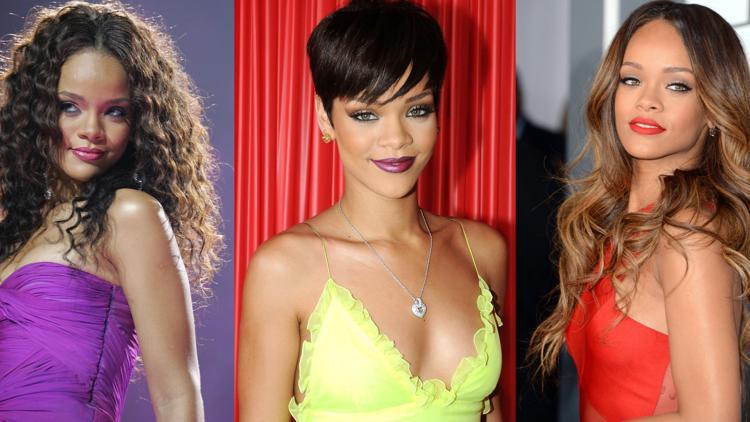 Rihannanın güzellik evrimi