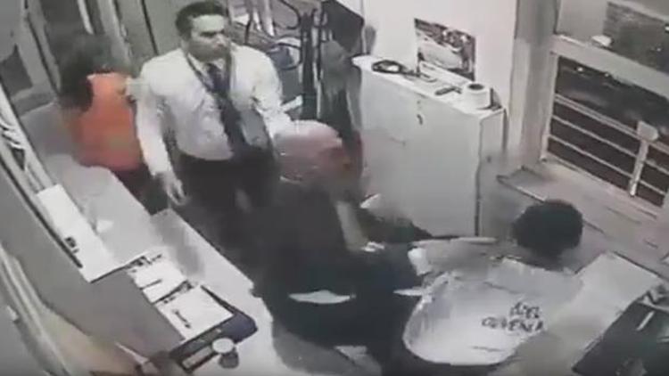 Erdoğan Bayraktar copla güvenlik görevlisi dövdü