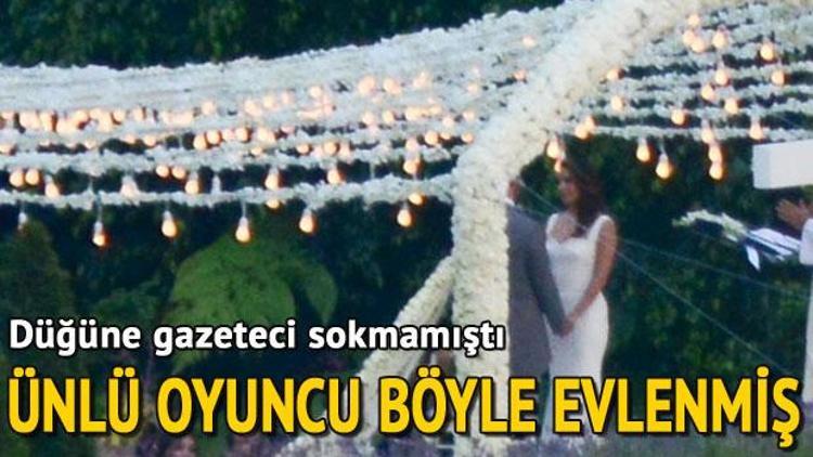 Düğüne gazeteci sokmamıştı ama böyle yakalanmış