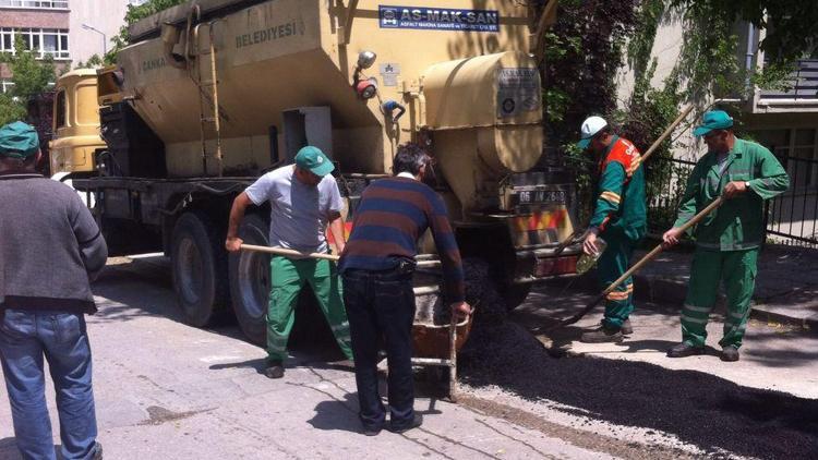 Bülten’in çukurları asfaltlandı