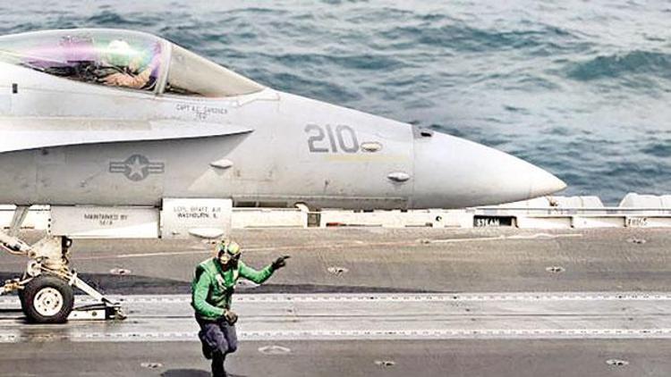 2003’ten beri uçak gemisinden ilk saldırı