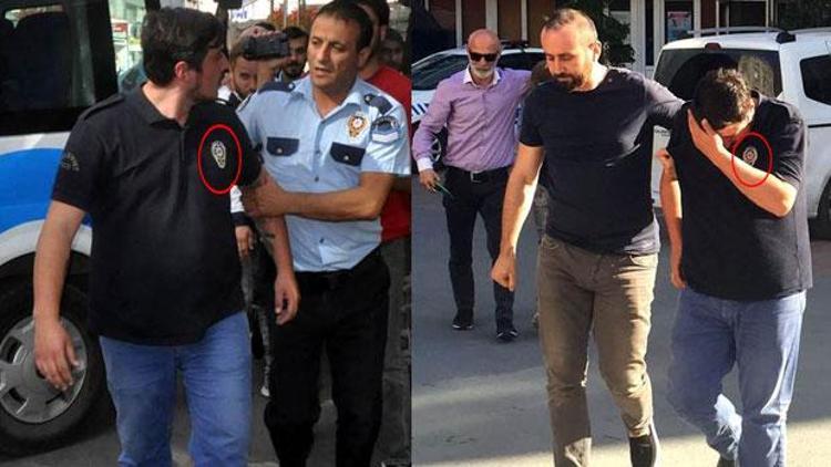 Üzerinde çevik kuvvet polislerinin giydiği üniforma ile Kılıçdaroğlunu protesto ederken gözaltına alındı