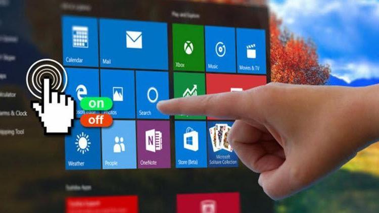 Windowsta dokunmatik ekran nasıl kapatılır