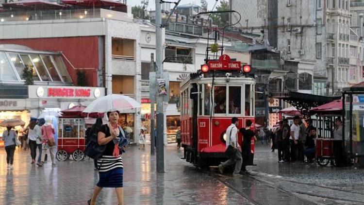 İstanbul sağanak yağış hayatı olumsuz etkiledi