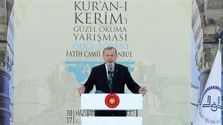 Cumhurbaşkanı Erdoğan hafızlık yarışması töreninde konuştu