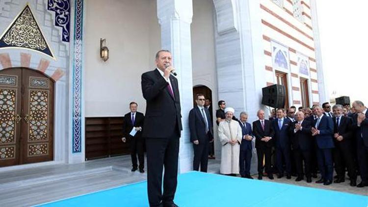 Erdoğan camiyi açtı, adını açıkladı