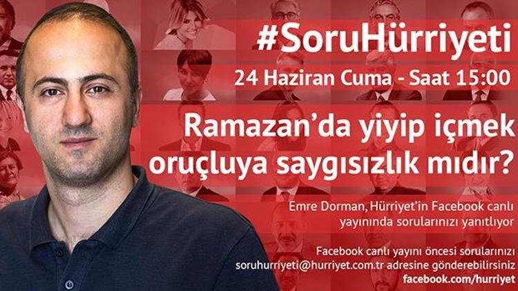 #SoruHürriyetinin bugünkü konuğu Emre Dorman