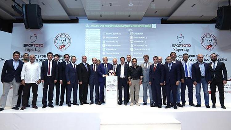 Süper Ligde 2016-17 sezonu fikstürü çekildi