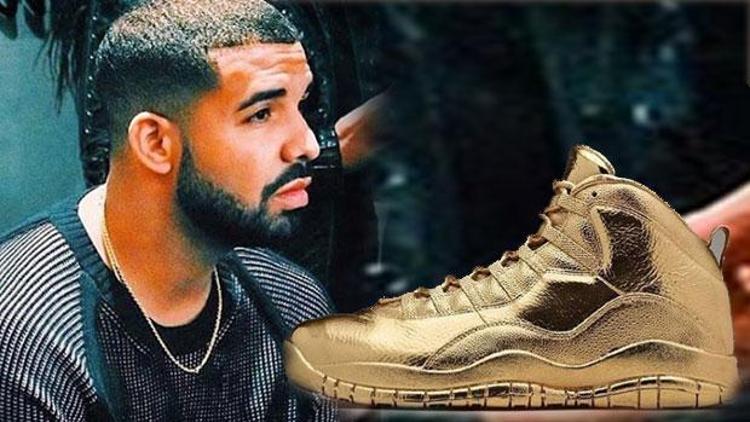 Drake 24 karatlık altın ayakkabı için 6 milyon TL ödedi
