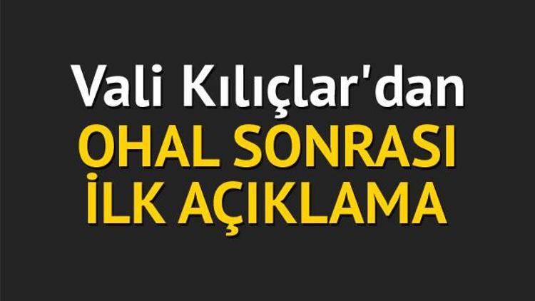 OHAL sonrası ilk açıklama