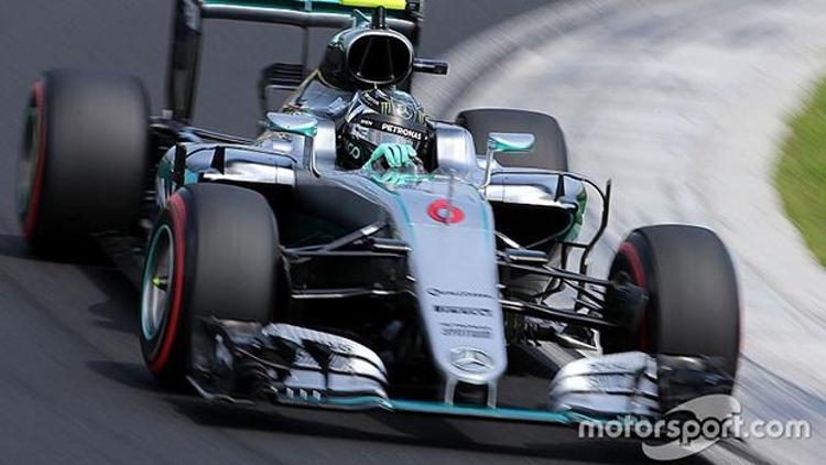 Macaristanda 2 saat süren sıralamaların galibi Rosberg