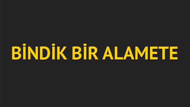 Bindik bir alamete...