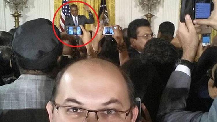 Darbeciden Beyaz Sarayda selfie