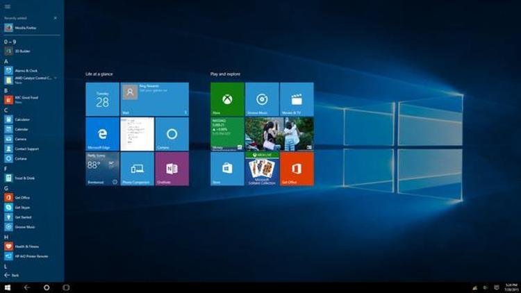 Windows 10dan Windows 8e geri dönün