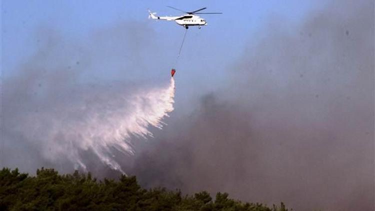 İzmirde korkutan orman yangını
