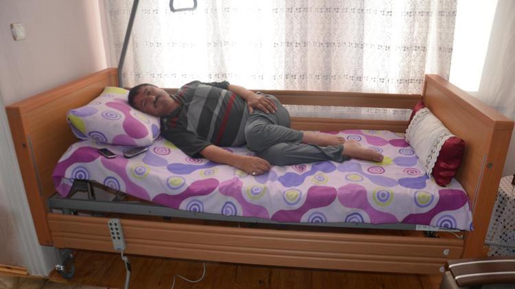 ALS hastasının konforlu yatak sevinci