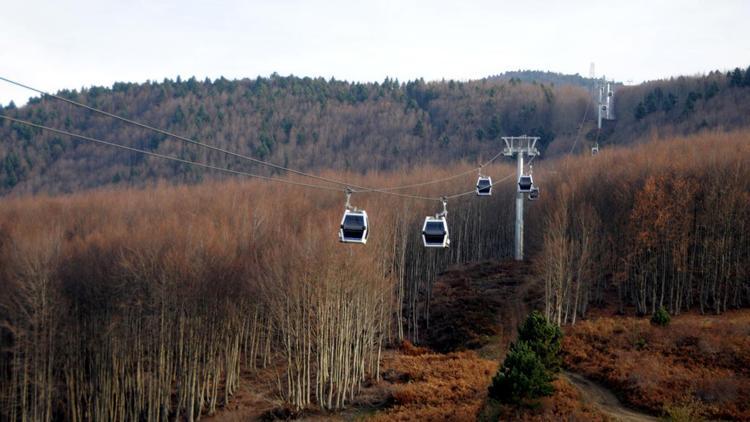 Teleferik yılbaşına kadar kayak pistlerine ulaşacak