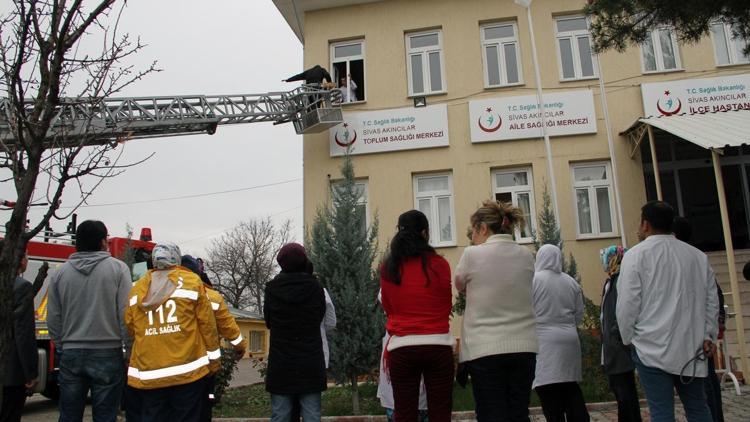 Akıncılarda deprem tatbikatı