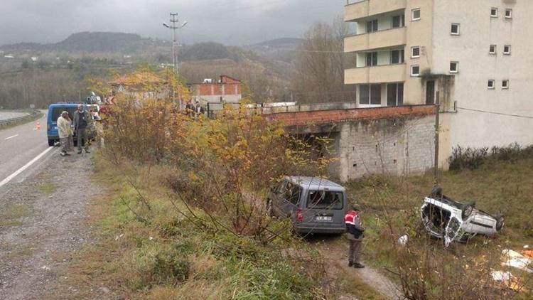 Zonguldakta trafik kazaları: 1 ölü, 7 yaralı