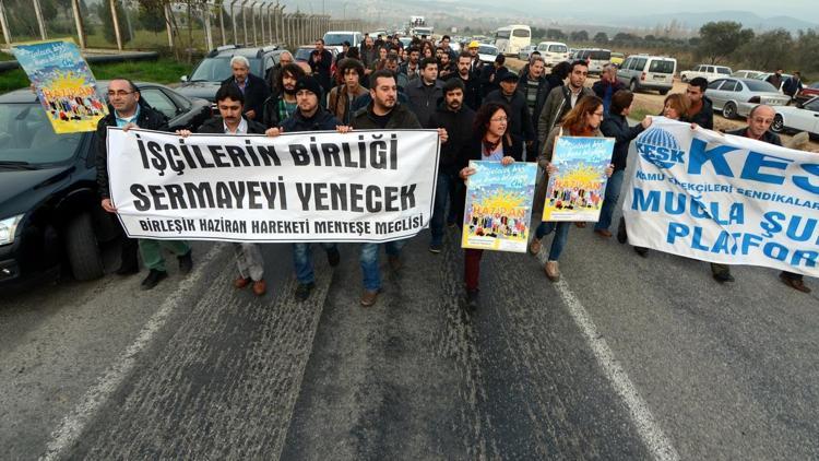 Yatağan’daki özelleştirme karşıtı eylem