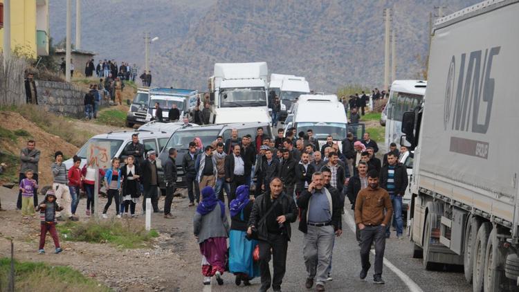 Şırnakta elektrik kesintisi protestosu