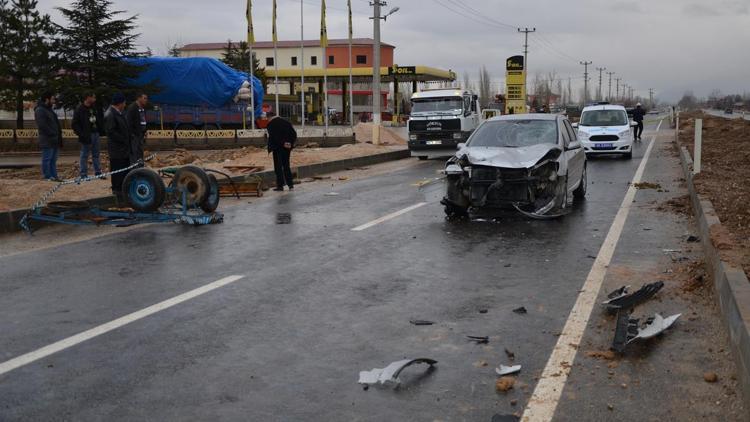 Kahramanmaraşta trafik kazası: 1 ölü, 2 yaralı