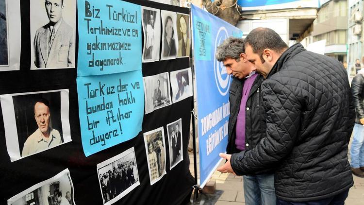 Zonguldakta merhum yazar anısına sokak sergisi