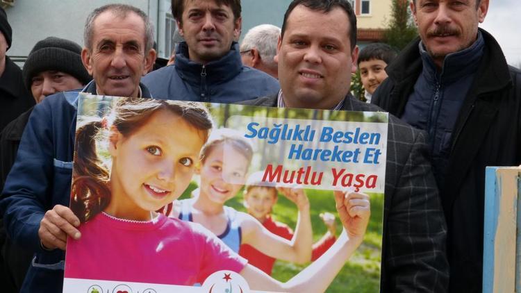 Gölpazarında sağlıklı beslenme ve hareketli yaşam yürüyüşü