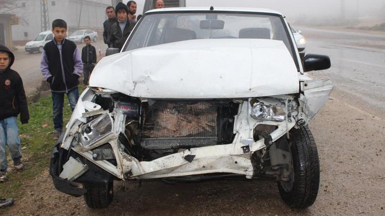 Gaziantepte trafik kazası: 2 yaralı