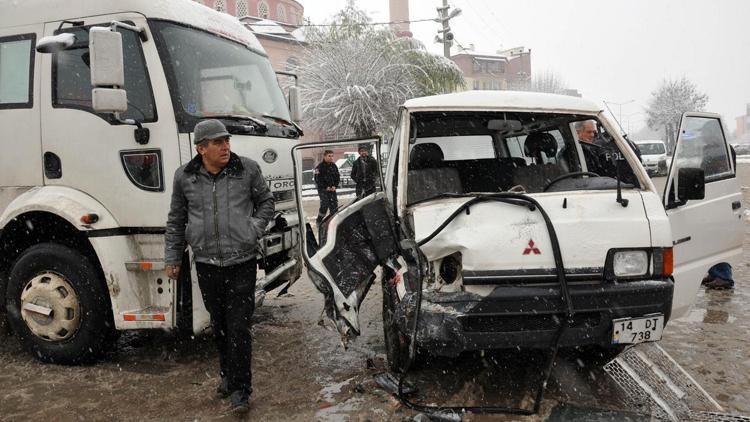 Boluda trafik kazası: 1 yaralı