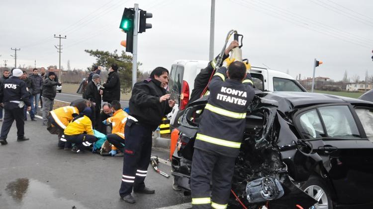 Konyada zincirleme trafik kazası: 7 yaralı