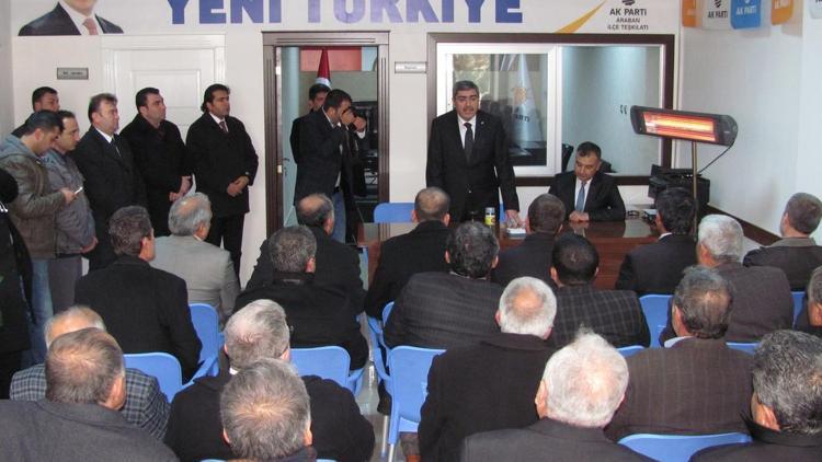 AK Gaziantep Parti İl Başkanı Özkeçeci, Araban ilçesini ziyaret etti