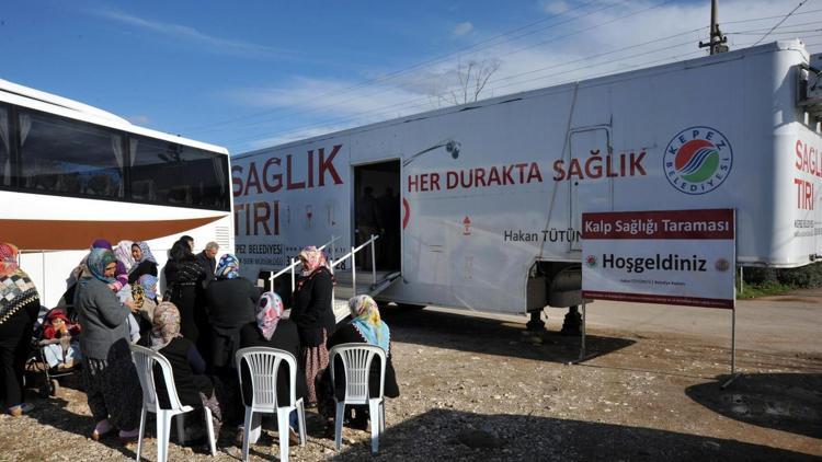 Kepezde kalp taraması yapıldı