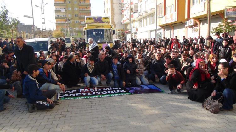 Kızıltepede elektrik kesintisi protestosu